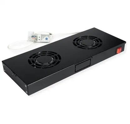 - rack fan - 2 fans with thermostat - 1U