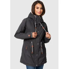 Navahoo Winterjacke Ireliaa mit warmen Teddyfell grau L (40)