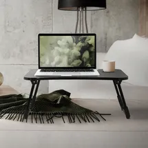 ML DESIGN modern liv Laptoptisch Notebooktisch Betttisch Klappbar Laptoptablett 4x USB Ladeanschluss