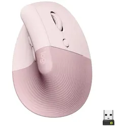 Logitech Lift Vertical Rosa - Ergonomische Kabellose Maus