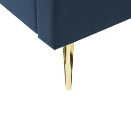 Beliani Marville 140 x 200 cm Dunkelblau