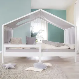 roba Hausbett 90 x 200 cm Holz massiv weiß