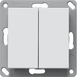 Gira Funk-Wandsend. batterielos 2fach reinweiß 242203