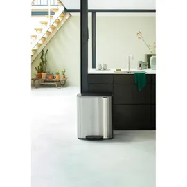 Brabantia Bo Treteimer 60 l Silber