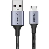 UGREEN USB - Micro USB Kabel Ladekabel Nylon Zubehör Datenübertragung kompatibel mit Smartphones , Grau