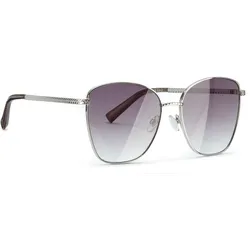 Sonnenbrille LASCANA, Damen, silber (silberfarben), modisch, Brillen, Sonnenbrille Schmetterling, Damenbrille