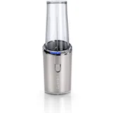 Cuisinart Kabelloser Mixer für unterwegs, 450 ml Flasche, tragbarer Smoothie-Maker, Eiszerkleinerer, Frappe, Milchshakes, per USB wiederaufladbar, Tritan, BPA-freier Mixbecher mit Deckel im
