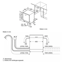 Bosch Serie 4 SMH4HVX14E Einbau-Geschirrspüler (vollintegrierbar, 600 mm breit)