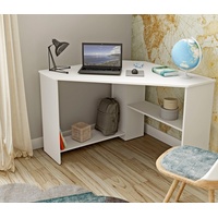 Helvetia Schreibtisch »RINO«, Breite 80 cm, Eckschreibtisch im modernen Design, weiß