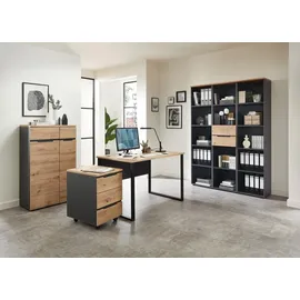 Innostyle Schreibtisch Memphis Artisan Eiche / Schwarz