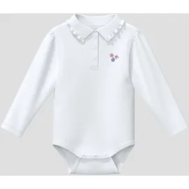 s.Oliver Body mit gerüschtem Polokragen - weiß - 92