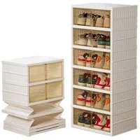 BTGGG 12er Set Schuhboxen Stapelbar Transparent Schuh Organizer für