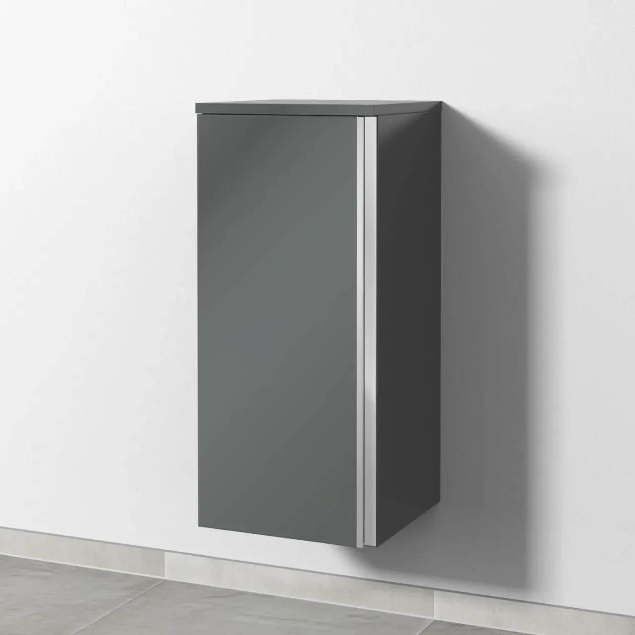 Sanipa Mittelschrank Anschlag links 2morrow (L2277L) 765x350x350 Anthrazit-Glanz, L227779L L227779L