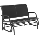 Tectake tectake® Schaukelbank, Schwarz,