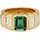 ELLI PREMIUM Elli Ring gold | dunkelgrün / transparent 52
