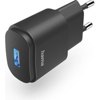 Hama USB-Ladegerät, USB-A-Netzteil, Universaladapter, LED-Anzeige, 6 W, Schwarz AC Indoor