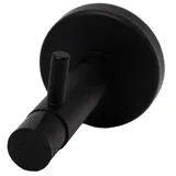 MS Beschläge Garderobenhaken Modern Schwarz