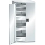 LISTA Schubladenschrank 36x36E, (BxTxH) 717x753x1450mm, 5 Schubladen, 2 x 75 / 3 x 150, lichtgrau, RFID Lock