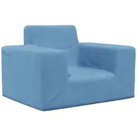 vidaXL Kindersofa Blau Weich Plüsch