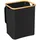 Wenko Wäschekorb Ecori 41 x 50 cm Polyester Schwarz