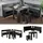Vicco Eckbankgruppe Roman Schwarz, 180 x 41.5 cm mit Tisch,