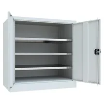 Stier Flügeltürenschrank Zink 1000x1000x600 mm RAL 7035