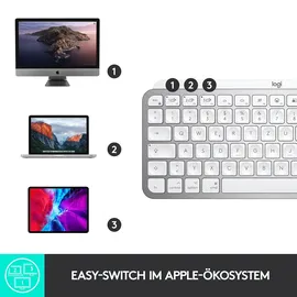 Logitech MX Keys Mini für Mac DE hellgrau