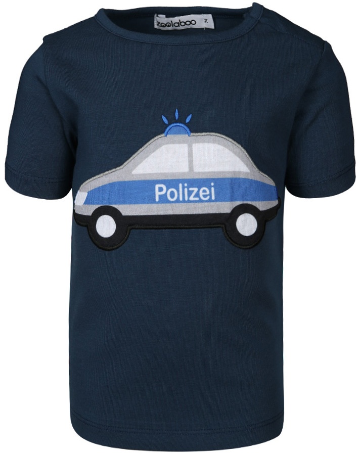zoolaboo - T-Shirt POLIZEI TATÜ-TATA in dunkelblau, Gr.68