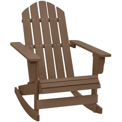 vidaXL Garten-Schaukelstuhl Holz Braun
