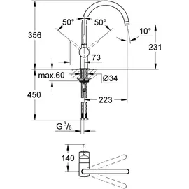Grohe Minta SuperSteel (32917DC0)