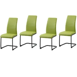 Hti-Living Schwingstuhl SallyP Kunstleder grün