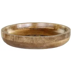 Chic Antique Tours Schüssel aus Holz mit Schnitzereien, H5/Ø25 cm natur