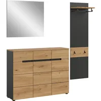 Xonox.home Canu 3tlg. 180x190x37 cm in Korpus Basalt grau