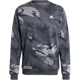 adidas Men's Seasonal Essentials Camouflage Sweatshirt, DGH solid Grey, L
