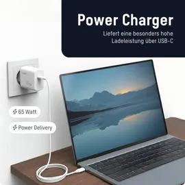 Ansmann USB C Schnellladegerät PD, 65W Universell iPhone Samsung