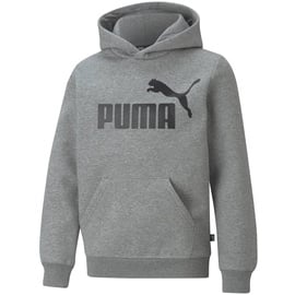 Puma Jungen Pullover, ESS Big Logo Hoodie - Schwarz,Grau - 104