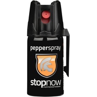 stopnow - Pfefferspray & KO-Spray für Selbstverteidigung, Bären & Hunde-Abwehr - Pepper Jet-Sprüh-Strahl - Abwehrspray klein - Tier-Abwehr-Spray, Bärenspray & Verteidigungsspray für Unterwegs 1 x 40ml