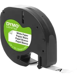 Dymo Letratag Band Papier weiß 12 mm x 4 m