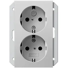 Gira Doppelsteckdose 1,5-fach Grau