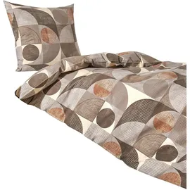 Traumschlaf Parma Seersucker Beige 155 x 220 cm + 80 x 80 cm