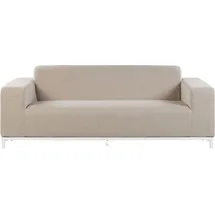 Beliani Gartensofa Loungesofa beige/weiß