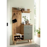 INOSIGN »Mavas, Garderobe, Garderobenschrank, ScandicDesign, Evoke Eiche/Salbei«, ausreichend Stauraum, für kleine Räume geeignet, 110 cm breit