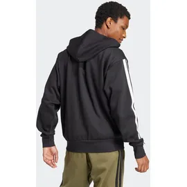 adidas Essentials 3-Streifen Sweatjacke Herren Schwarz/Weiß M