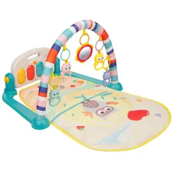 Kikkaboo Spielbogen, Krabbeldecke Happy Owl Klaviertasten, Greiflinge, Musik türkis