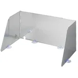 PRO PLUS Koch-Windschutz 3-teilig Stahl faltbar + ausziehbar 38,5/73 x 27 x 24 cm
