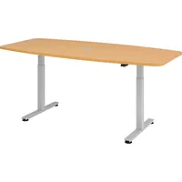 Bümö Konferenztisch, Buche, Nachbildung,Buche, 220x74x103 cm, FSC Mix, Arbeitszimmer,