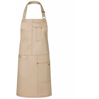 KARLOWSKY Latzschürze Urban Casual-Style - beige