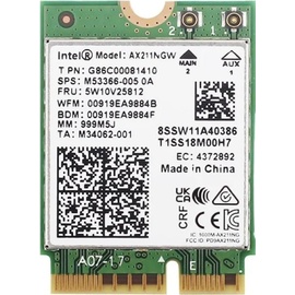 Intel NIC WI-FI6E AX211 2230 2x2 No vPro WLAN Adapter M.2 2400 MBit/s