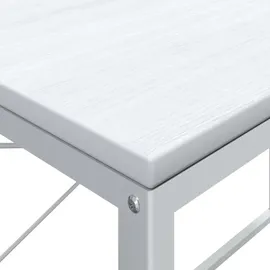 vidaXL Computertisch Weiß 110x60x70 cm Holzwerkstoff