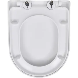 vidaXL Toilettensitz mit Absenkautomatik Weiß